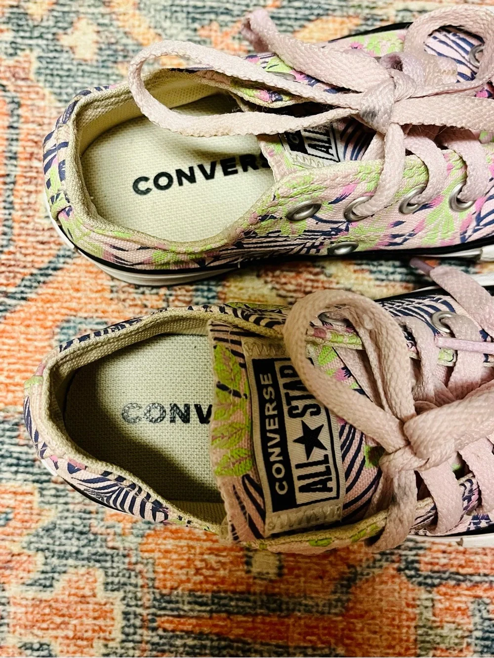 Converse Chuck Taylor All Star Eva Lift Low Platform Sneakers with Palm Design